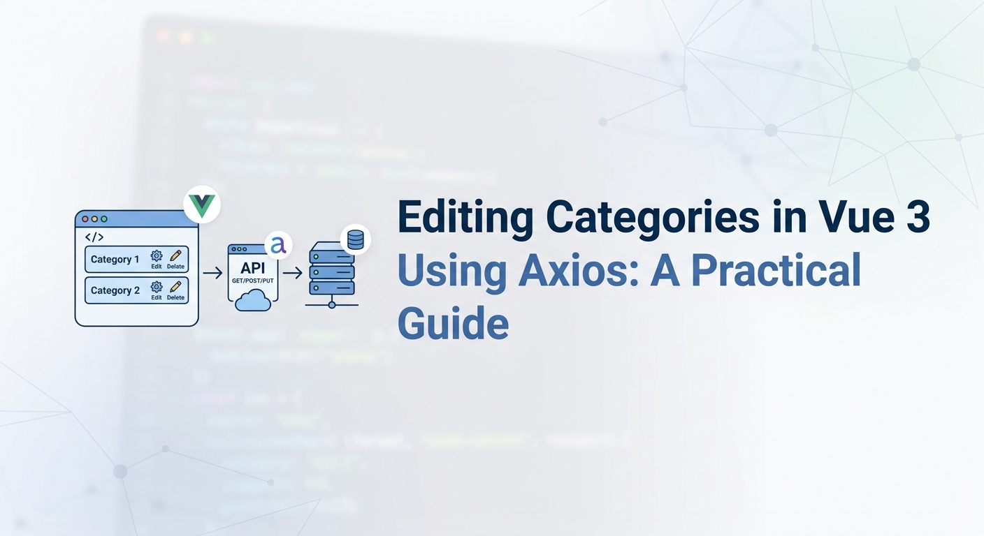 Editing Categories in Vue 3 Using Axios: A Practical Guide