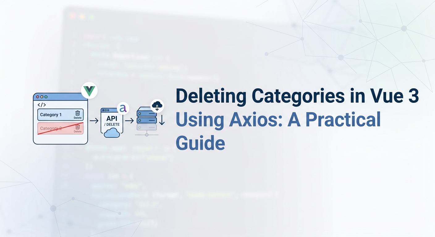 Deleting Categories in Vue 3 Using Axios: A Practical Guide