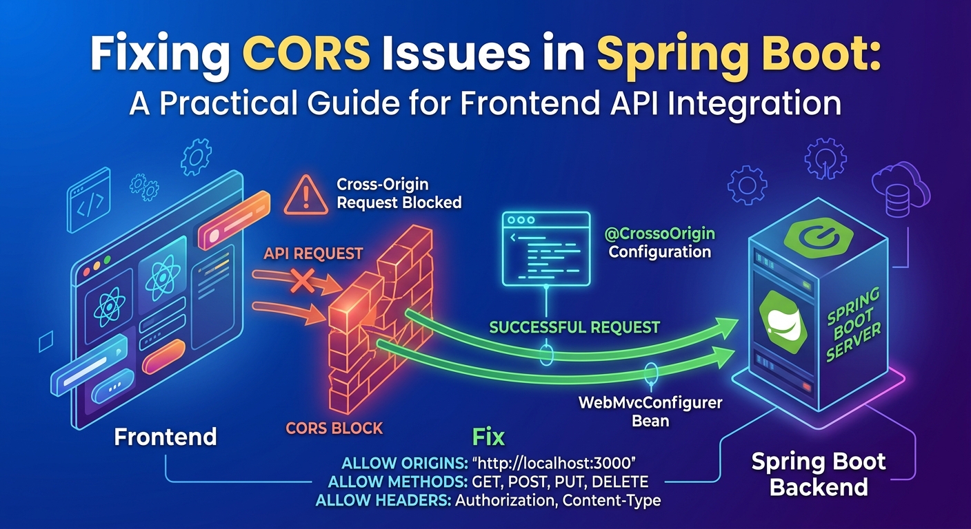 Fixing CORS Issues in Spring Boot: A Practical Guide for Frontend API Integration